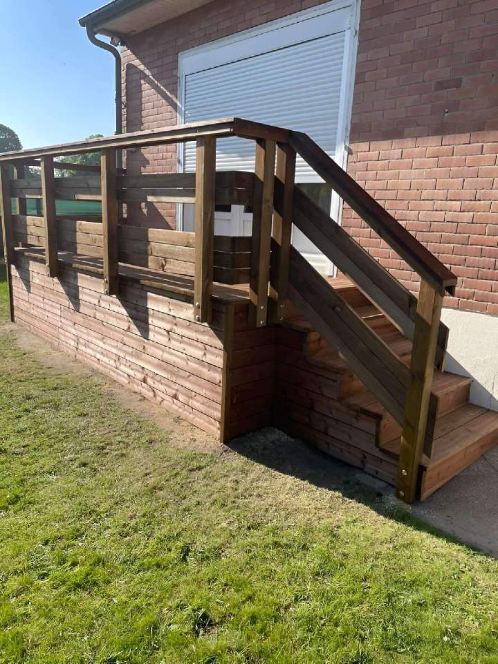Escalier et garde-corps en bois Abbeville